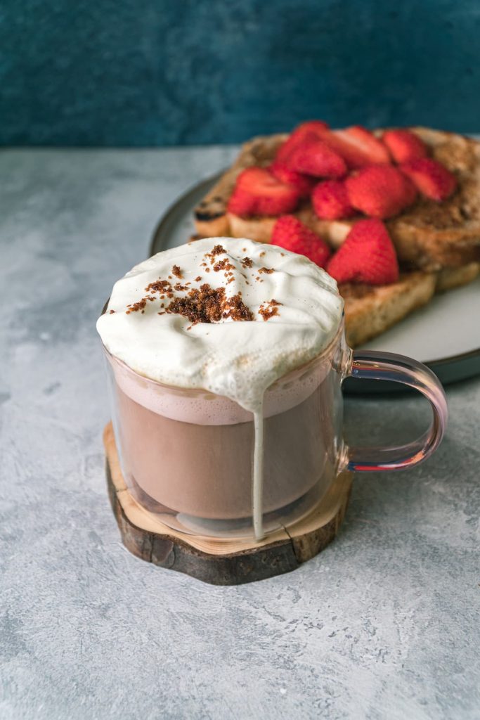 French Toast Latte with French Toast